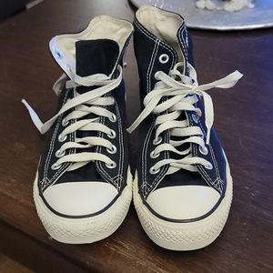 Converse black hi top